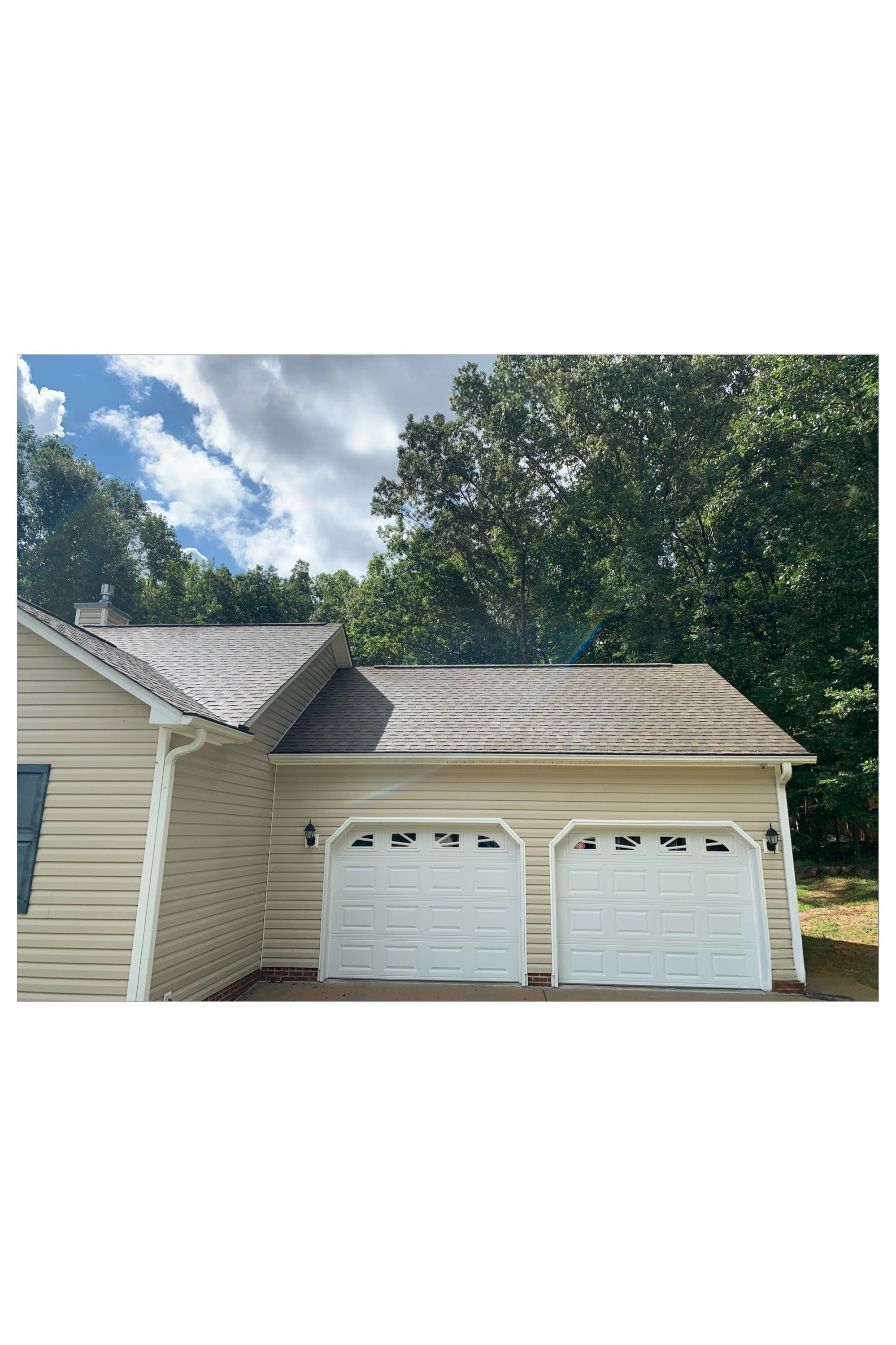 Clean roof after treatment