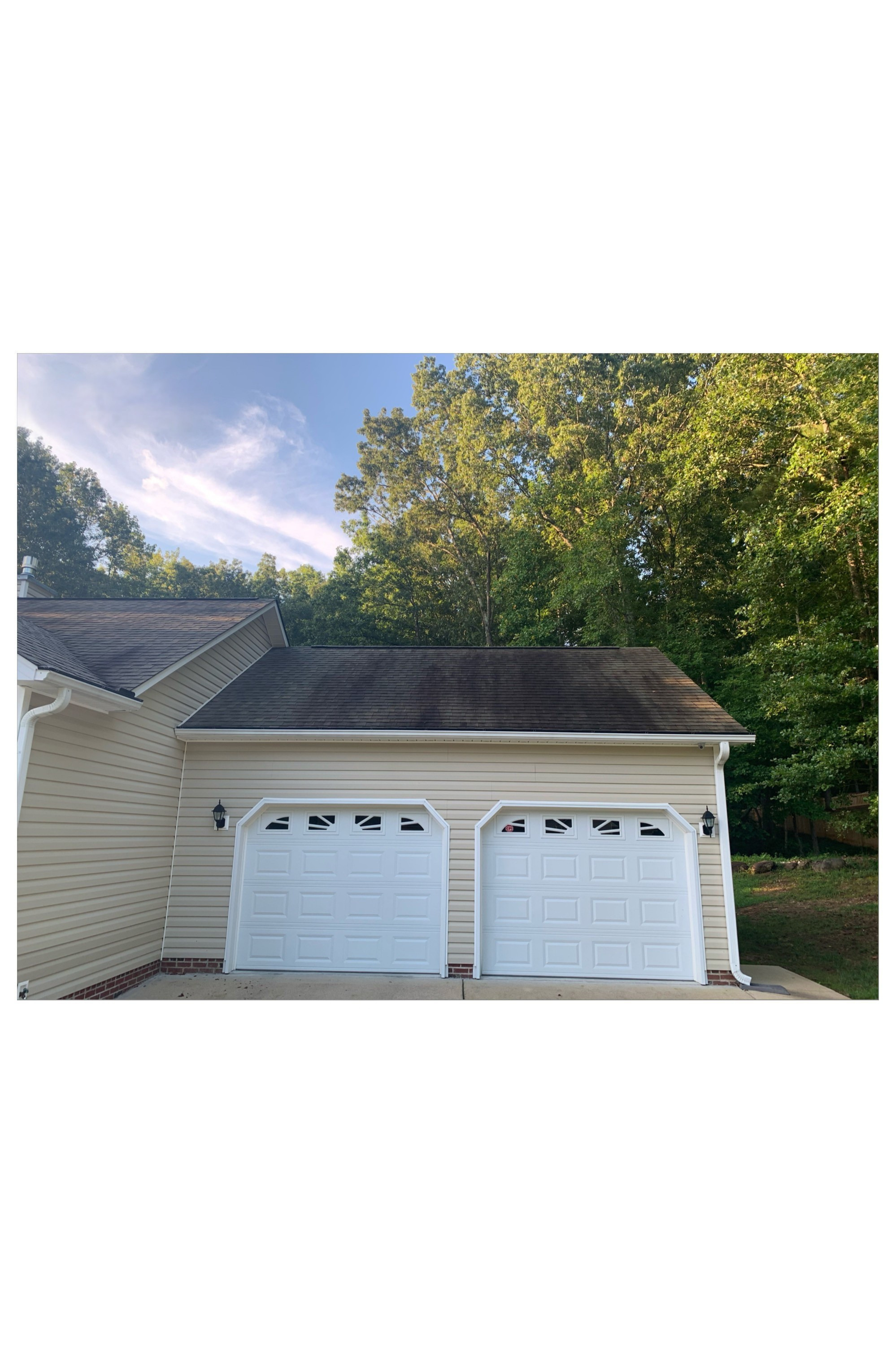 Roof before cleaning